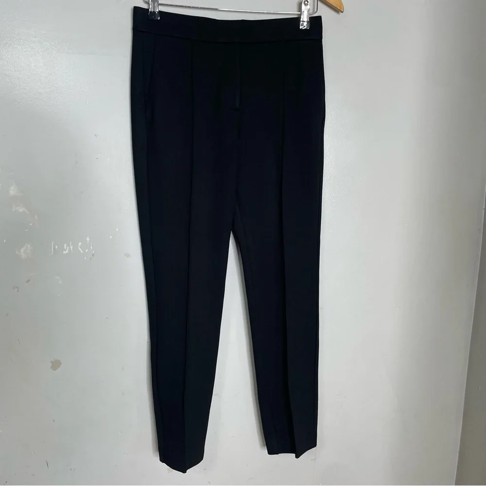 J‎ crew Skinny trouser in Italian ponte black Pants size 6 BD303 Made in Italy